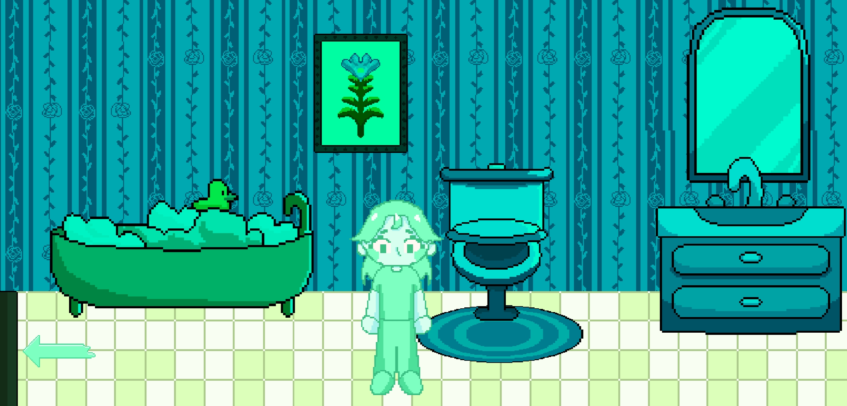 Bedroom in the past