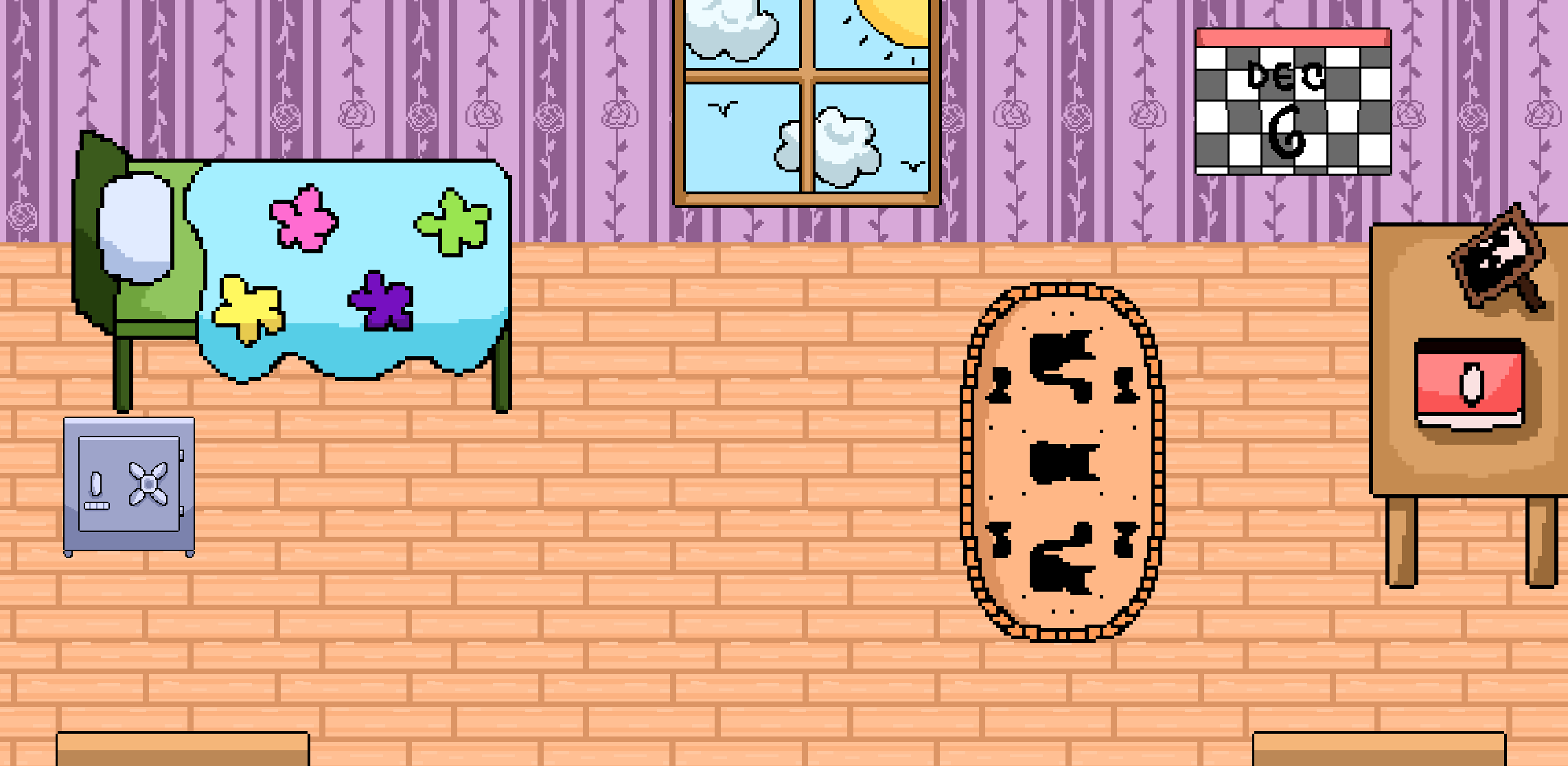 Bedroom in the past