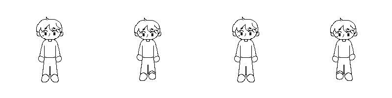 Boy character line art