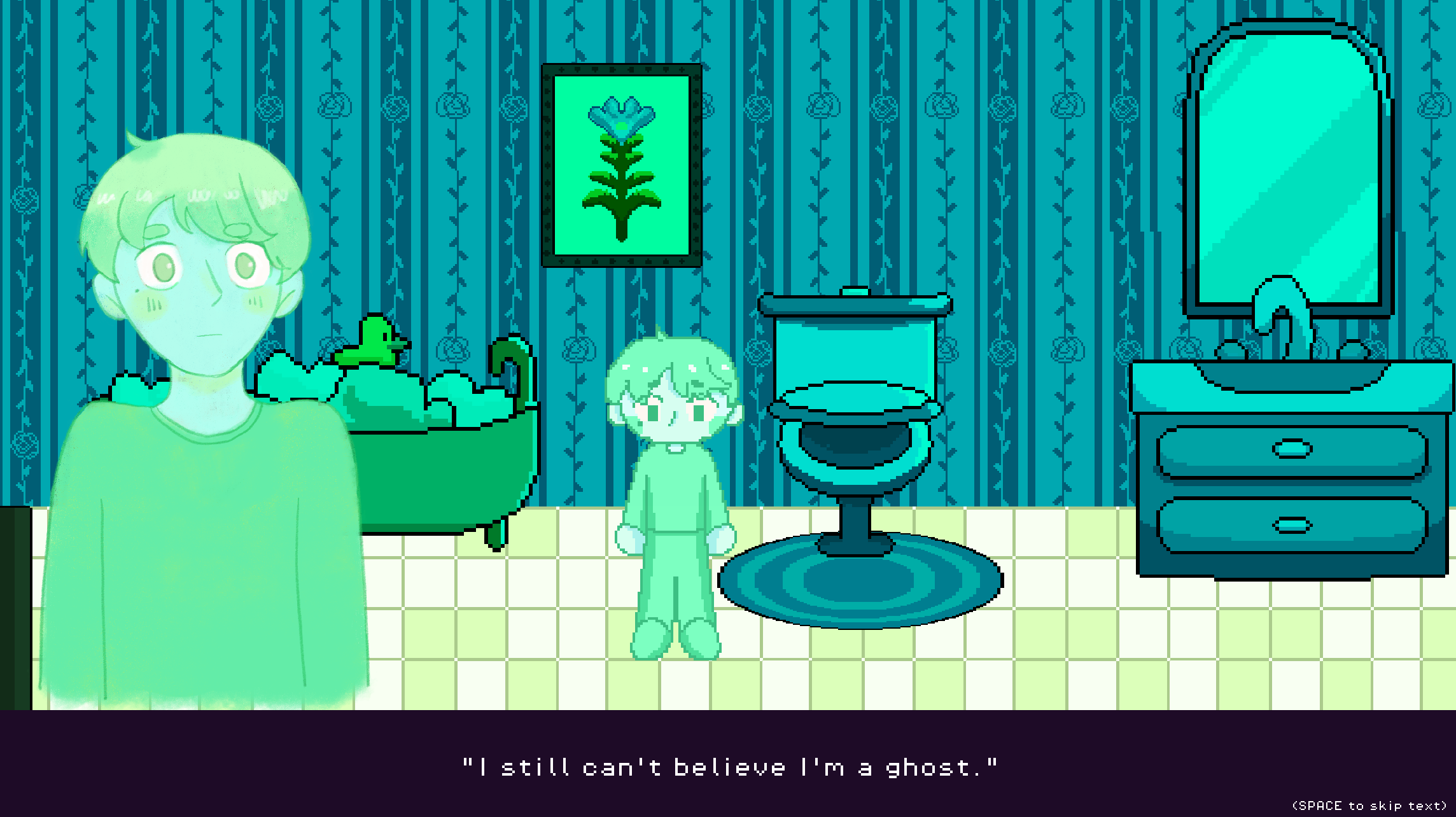 Bedroom in the past